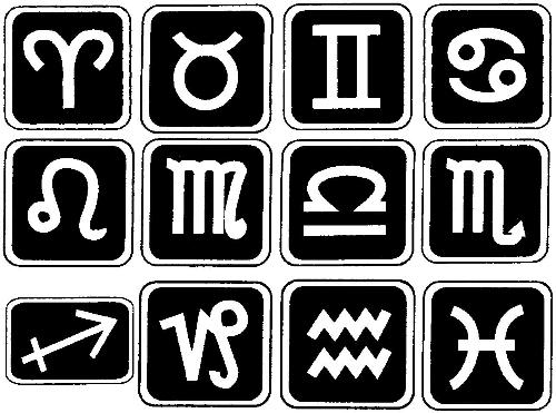 Secrets of the Zodaic  - These are the symbols of zodaic. 'You shouldn't dismiss as incredible the possibility that a long enough search might reveal a golden grain of truth in astrological superstition'.