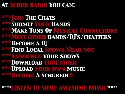 Scrub Options - just more work I have done to help support Scrub Radio, I have also made banners and posters for bands, so far all for free!! Just a past time I like to do when i can :D