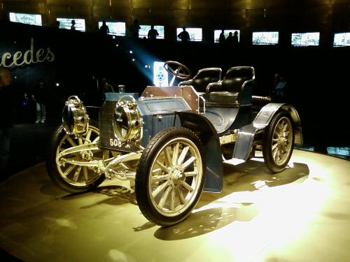 A beautiful classic car - A car in the Mercedes museum stuttgart