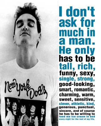Morrissey - I dont ask much