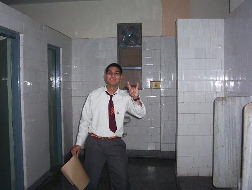 lol - crazy place to shoot a pic....the common toilet