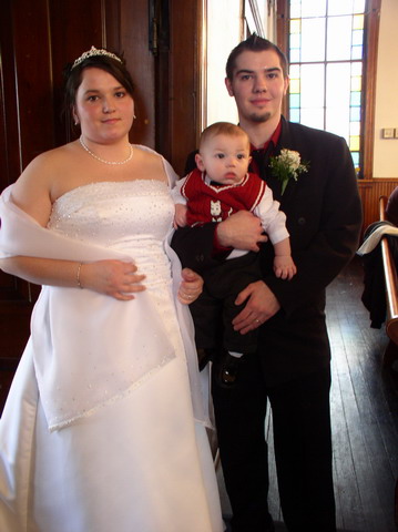 Wedding day - Myself, my husband & my son on our wedding day!