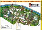 six flags great adventure - This is a map  of Six Flags Great Adventure Theme Park.