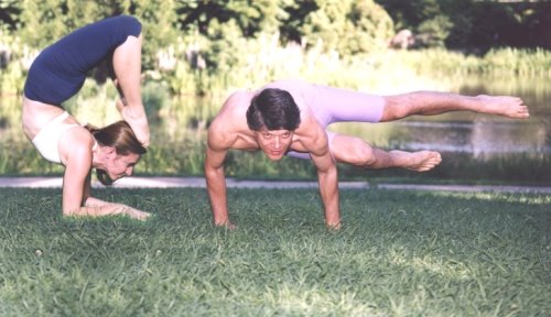 viruchiga & asthavakra - the first asana is viruchigasana... it is the scropion shape... the second asana is asthavakrasana..