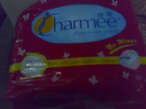 sanitary napkin - charmee- the brand i use as my sanitary napkin