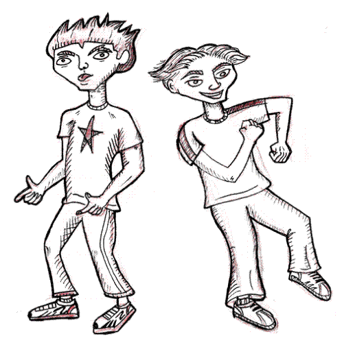 drawing - just a sketch I did of some comic strip characters I have been wanting to publish for awhile