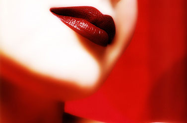 red lips -  passion, love, free spirit
