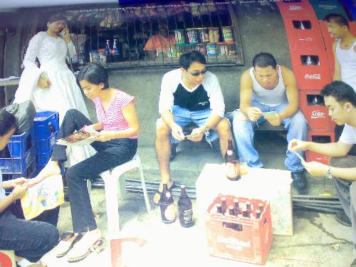 drinking alcohol - men drinking alcohol in the middle of the day