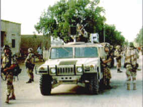 US Army in Somalia - Hummer in Somalia
