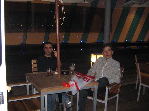 martini pub barcelona - My friends in the Martini Pub Barcelona