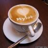 Nice Cuppa from mylot! - cup of coffee with my lot in the frothy bit!