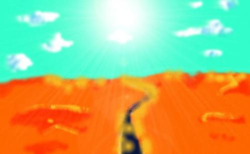 the desert - i did this with photoshop and paintshoppro , do you think i have talent ?