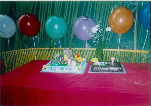 cakes and balloons - from my son's bday