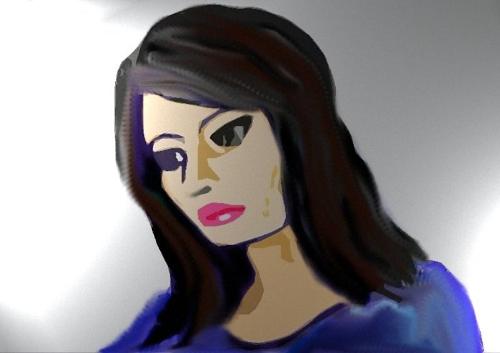 a pretty journalist at Al-Hurra tv , Nadin Bdair - also photoshop , it doesn't look alot like the real person though .