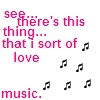 i love music - sheet music abouy i love music