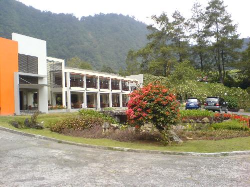 Dining Place - A place to dine in the peak of the mountain. It also has a resort to stay and a nursery of kinds of flowers. The air is fresh and foggy in the mornings, it has a great view of the whole mountain area.
