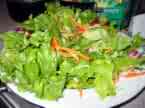 salad - we add different things to the basic green mix, tuna, chicken sunflower seeds, cheese in small amounts