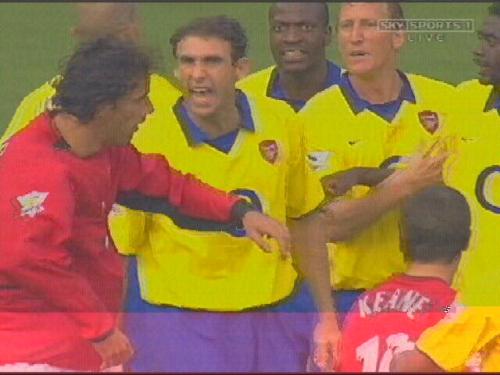 Old trafford 2003 - It was an unforgettable moment when Nistelroy missed a last min penalty against Arsenal. 