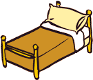 Bed - The wayyoumake your bed, so you will lie on it. Always get yourself a good rest and sleep after a busy day.