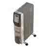 oil filled heater - 2 or 2.4 kw and they heat a portin of a room, maybe a whole room depending on the severity of the cold