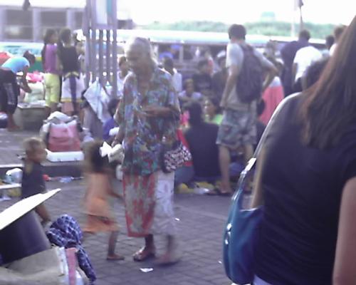 Christmas in the Manila Streets - A lot of beggars flock the streets to ask for alms from passers-by.